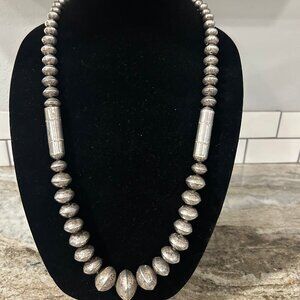 Vintage Native American Silver Necklace